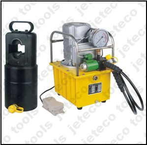 Wire rope crimping machine