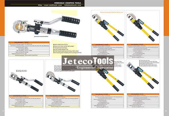 Hydraulic crimping tools