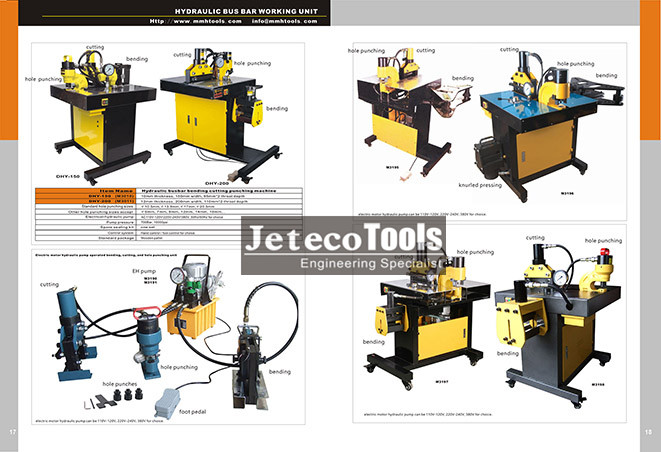 Bus bar machine and tools