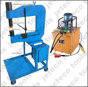 Hydraulic stand hole punching press