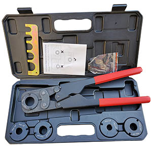 FT-1530 PEX pipe crimper tool set