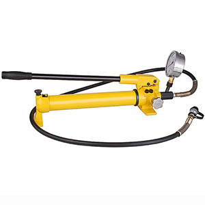 JCP-700B hydraulic hand pump with pressure gauge