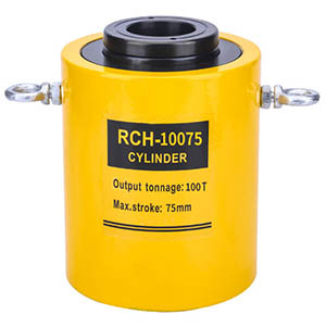 RCH-10075 hydraulic hollow plunger cylinder 100 ton 75mm stroke